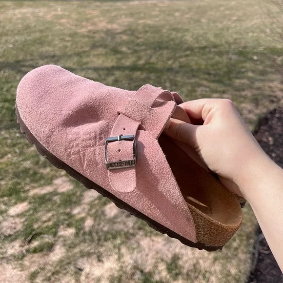 Birkenstocks x Stussy light pink mules clogs shoes Boston - Picture 10 of 11